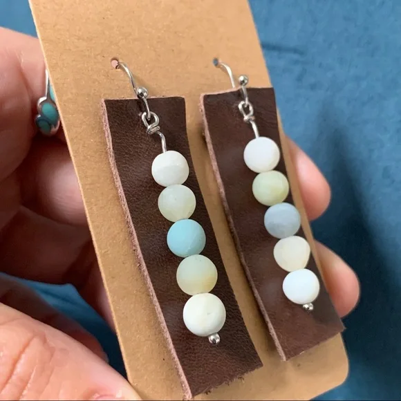 • HOST PICK! [Handmade] Amazonite Earrings • - Picture 8 of 12